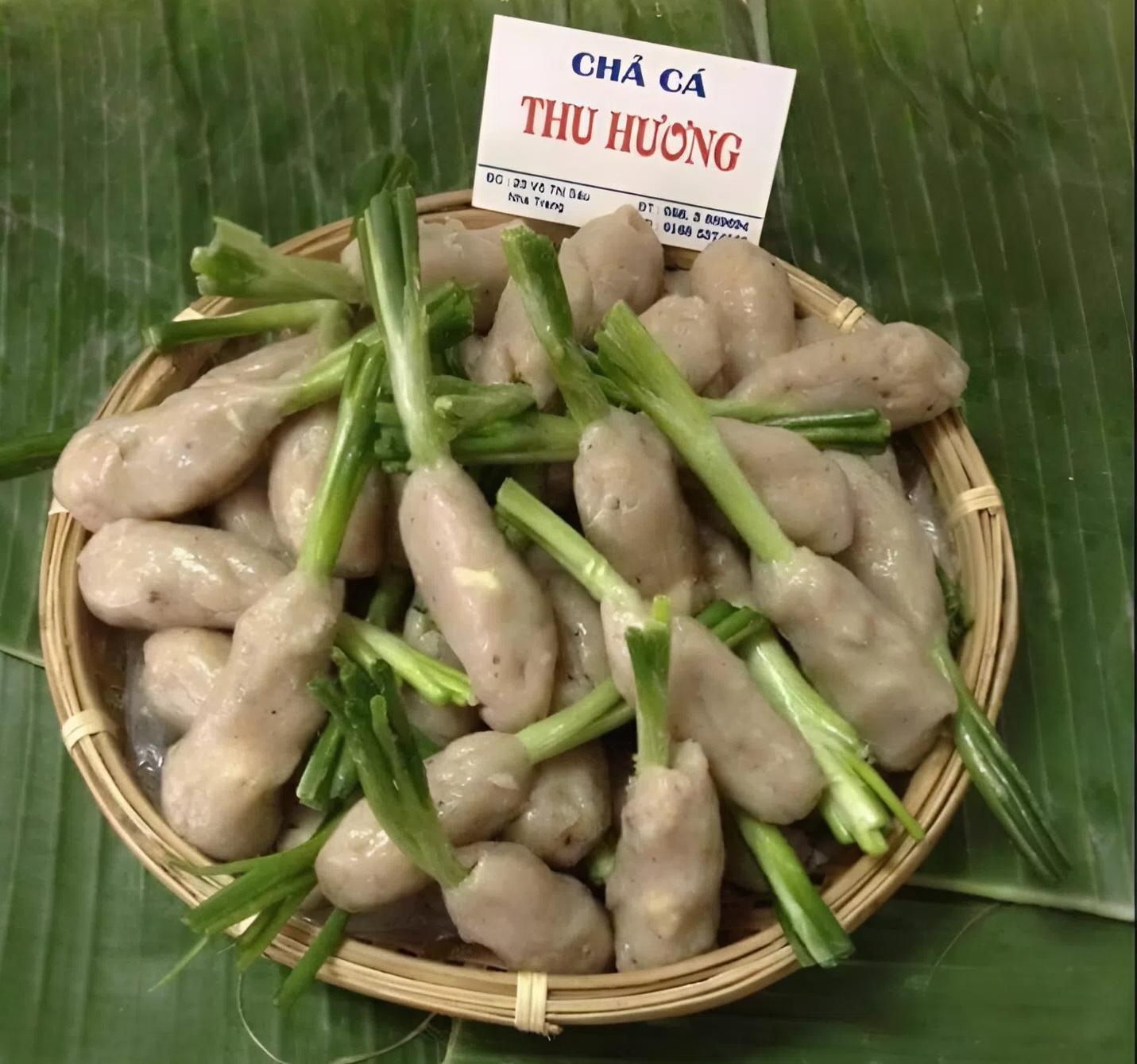 chả cá bó hành